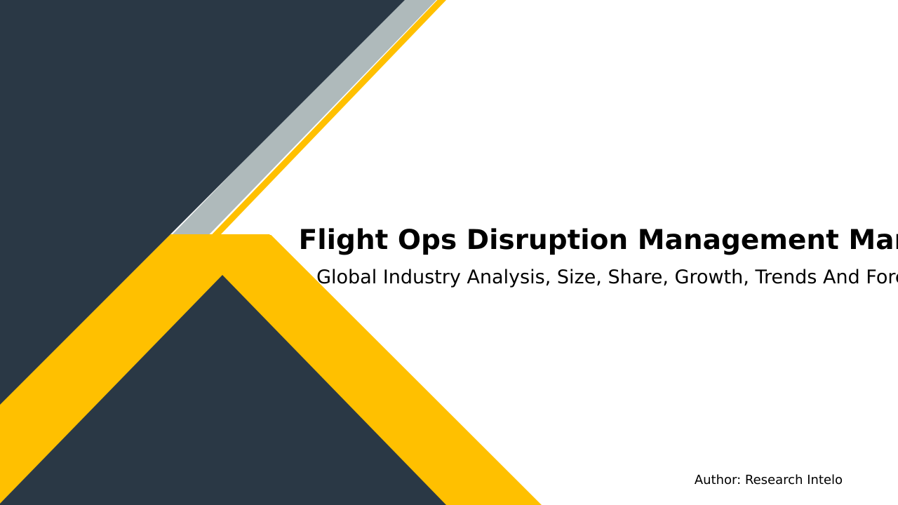 Flight Ops Disruption Management Market Research Report 2033