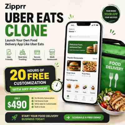 Zipprr Uber Eats Clone Powers a True Online Food Ordering App Profile Picture